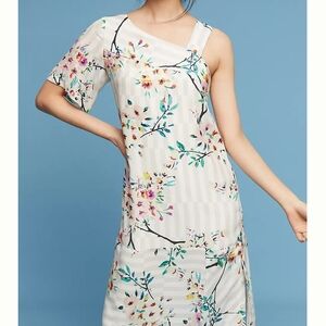 Floral One-Shoulder Slip Dress